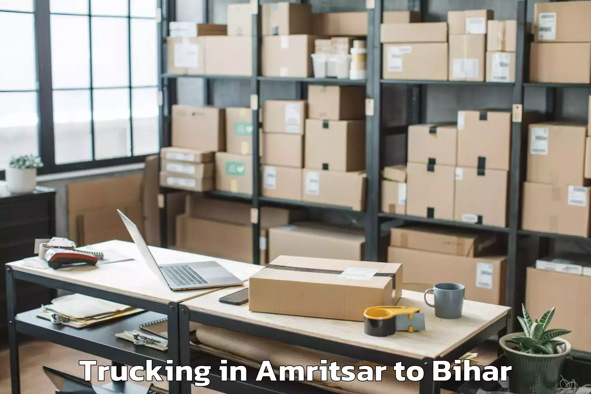 Book Amritsar to Lauriya Nandangarh Trucking Online